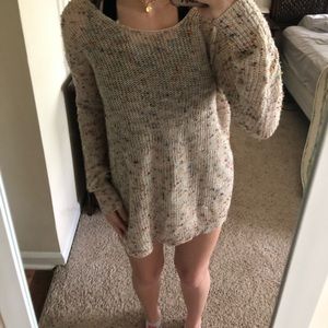 Sweater with open back